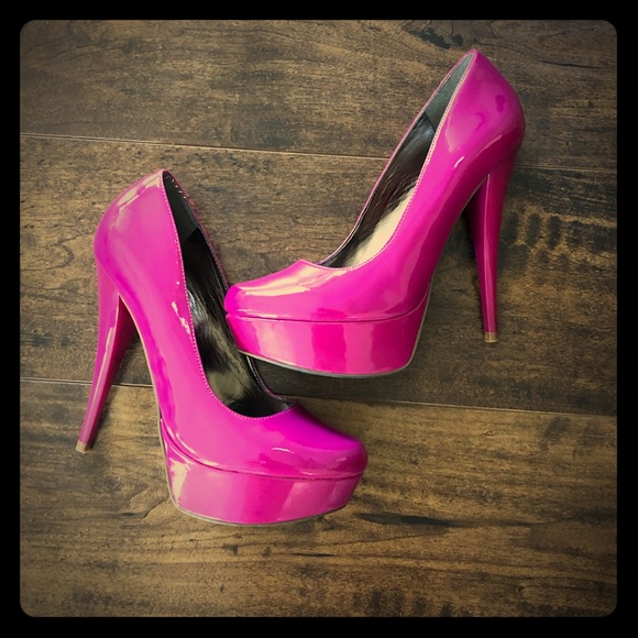 Aldo Shoes - Fuschia Aldo Platform Heels
